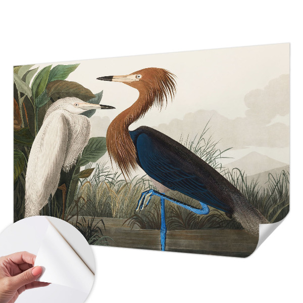 Samolepilna fototapeta Ptice v rastlinah