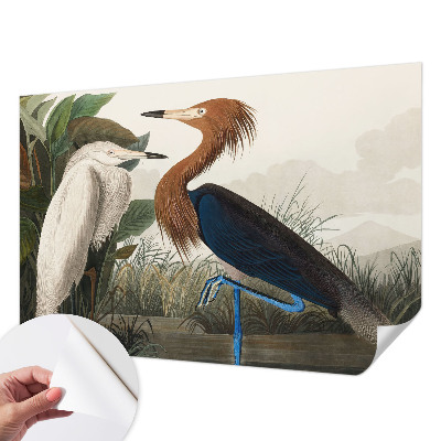 Samolepilna fototapeta Ptice v rastlinah