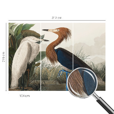 Samolepilna fototapeta Ptice v rastlinah