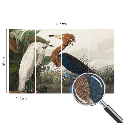 Samolepilna fototapeta Ptice v rastlinah