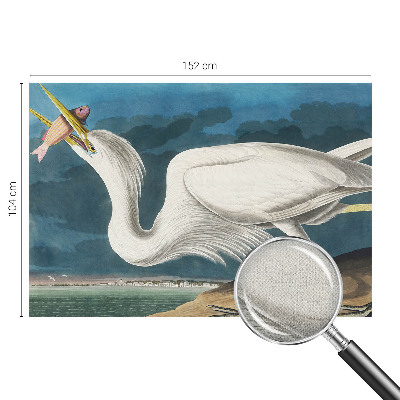 Otroška fototapeta Ptica z ribo