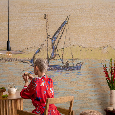 Samolepilna fototapeta za dnevno sobo Morje miru