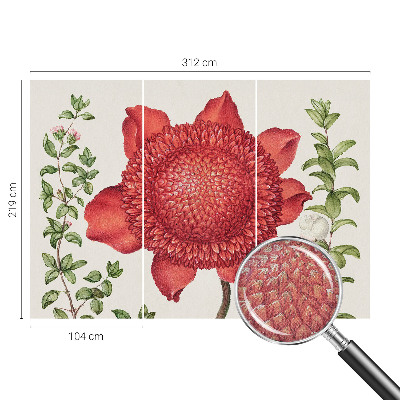 Samolepilna fototapeta za spalnico Cvetlična eleganca