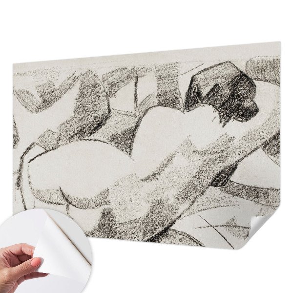Samolepilna fototapeta z motivom ležeče figure