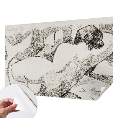 Samolepilna fototapeta z motivom ležeče figure