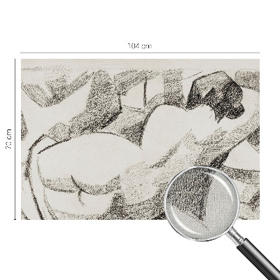 Samolepilna fototapeta z motivom ležeče figure