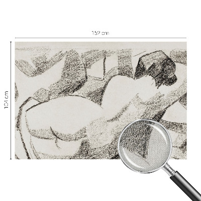 Samolepilna fototapeta z motivom ležeče figure