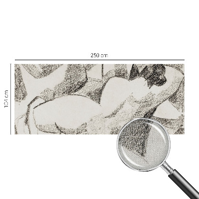 Samolepilna fototapeta z motivom ležeče figure