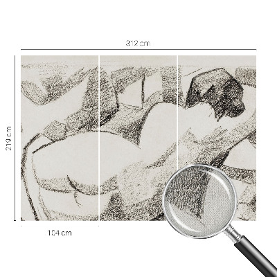 Samolepilna fototapeta z motivom ležeče figure