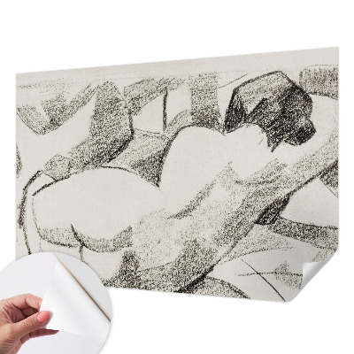 Samolepilna fototapeta z motivom ležeče figure