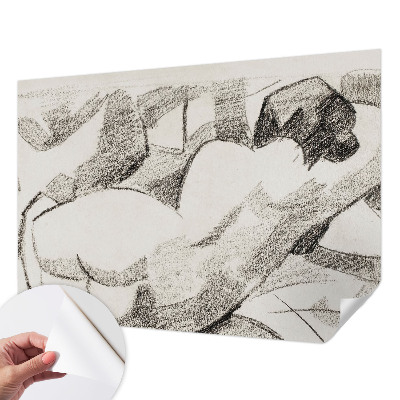 Samolepilna fototapeta z motivom ležeče figure