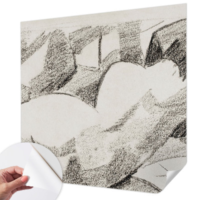 Samolepilna fototapeta z motivom ležeče figure