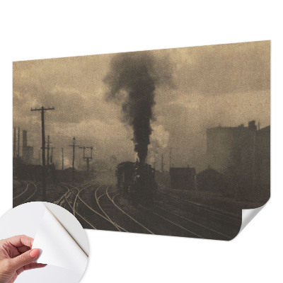 Otroška fototapeta z motivom industrijske pokrajine