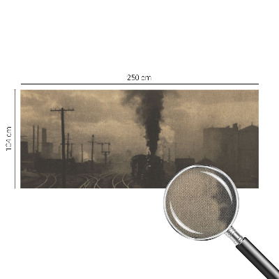 Otroška fototapeta z motivom industrijske pokrajine