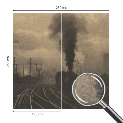 Otroška fototapeta z motivom industrijske pokrajine