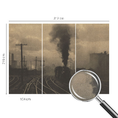 Otroška fototapeta z motivom industrijske pokrajine