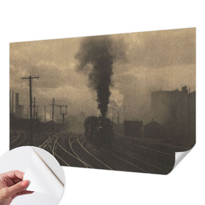 Otroška fototapeta z motivom industrijske pokrajine