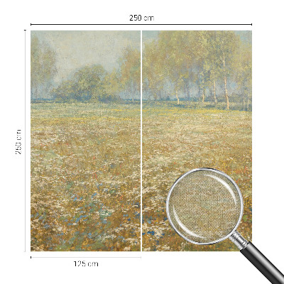 Fototapeta za otroško sobo z motivom cvetočega polja