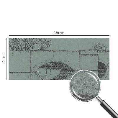 Samolepilna fototapeta za spalnico z motivom loka mostu