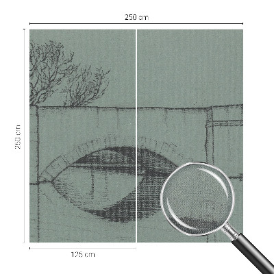 Samolepilna fototapeta za spalnico z motivom loka mostu