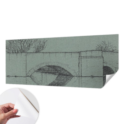 Samolepilna fototapeta za spalnico z motivom loka mostu