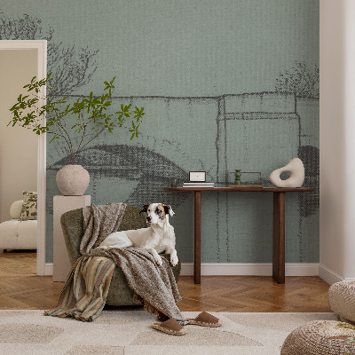 Samolepilna fototapeta za spalnico Ločni most