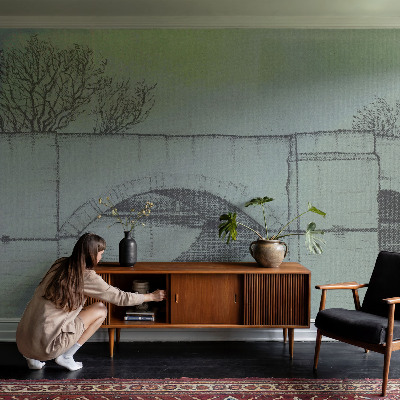 Samolepilna fototapeta za spalnico Ločni most