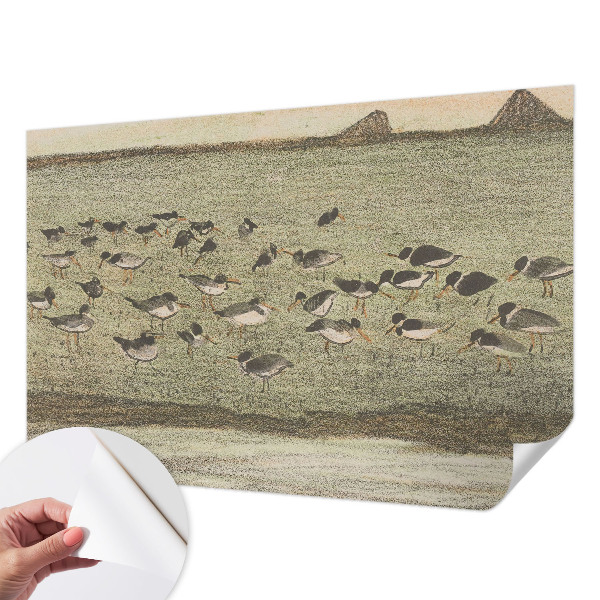 Samolepilna fototapeta za dnevno sobo Ptičji mir