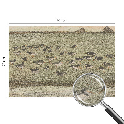 Samolepilna fototapeta za dnevno sobo Ptičji mir