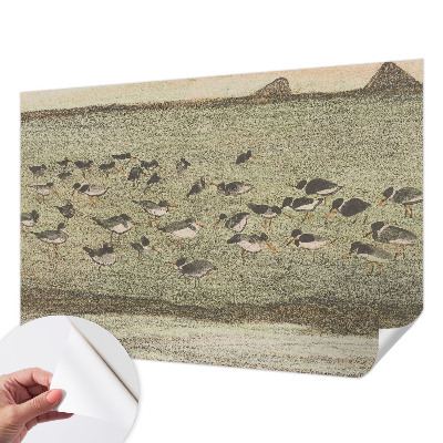 Samolepilna fototapeta za dnevno sobo Ptičji mir