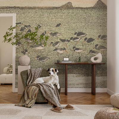 Samolepilna fototapeta za dnevno sobo Ptičji mir