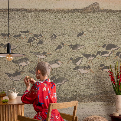 Samolepilna fototapeta za dnevno sobo Ptičji mir