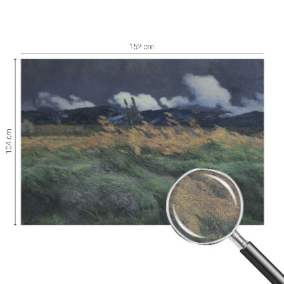3D fototapeta z motivom pokošenih trav