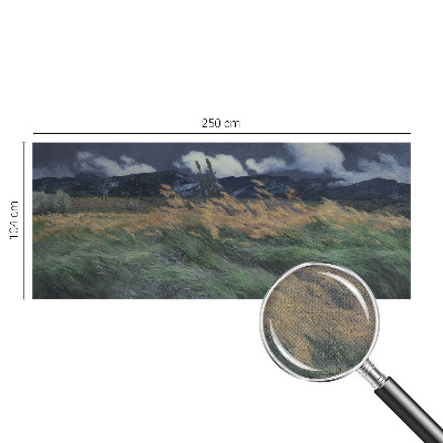 3D fototapeta z motivom pokošenih trav