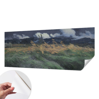 3D fototapeta z motivom pokošenih trav