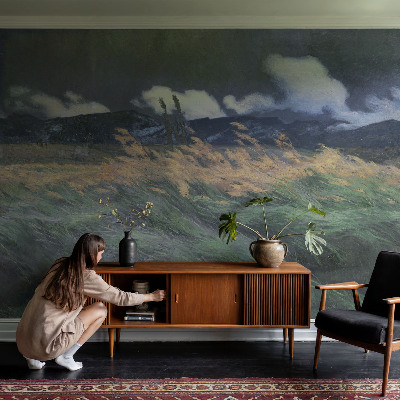 3D fototapeta Pokošene trave