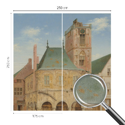 Fototapeta za otroško sobo z motivom zgodovinske mestne hiše