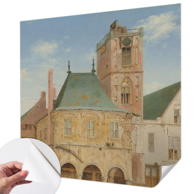 Fototapeta za otroško sobo z motivom zgodovinske mestne hiše