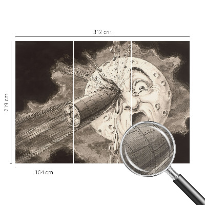Samolepilna fototapeta za spalnico z motivom kozmičnega trčenja