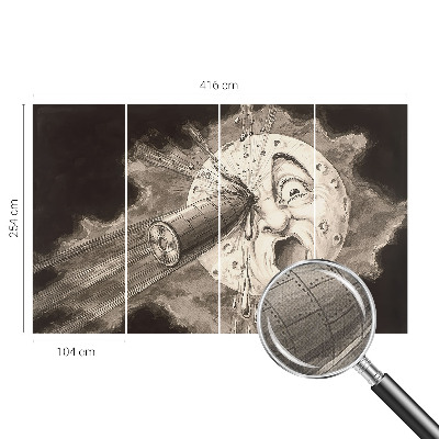 Samolepilna fototapeta za spalnico z motivom kozmičnega trčenja