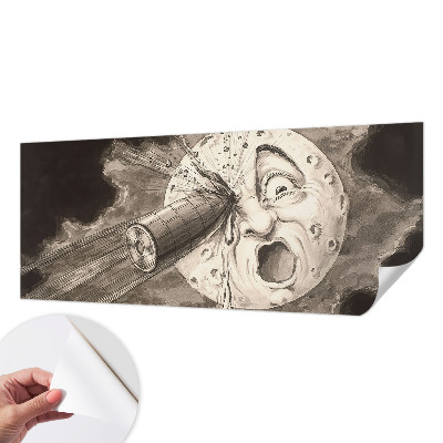 Samolepilna fototapeta za spalnico z motivom kozmičnega trčenja