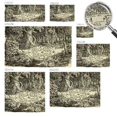 3D fototapeta s motivom čarobnega kroga