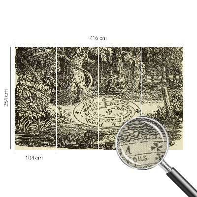 3D fototapeta s motivom čarobnega kroga