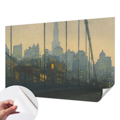 3D fototapeta z motivom večerne panorame