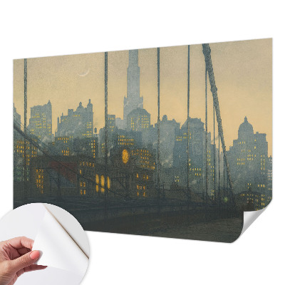 3D fototapeta z motivom večerne panorame