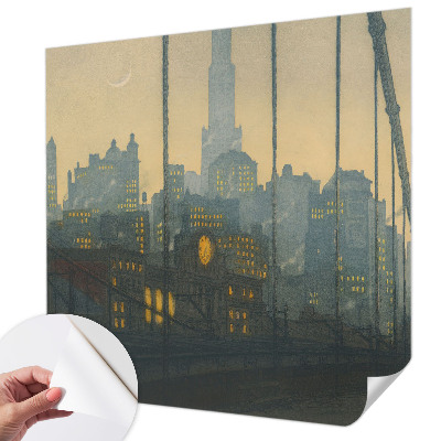 3D fototapeta z motivom večerne panorame