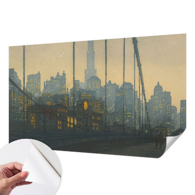 3D fototapeta z motivom večerne panorame