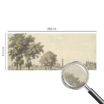 Fototapeta za otroško sobo z motivom mirnega parka