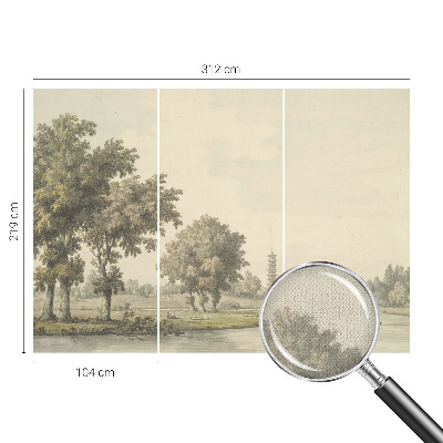 Fototapeta za otroško sobo z motivom mirnega parka