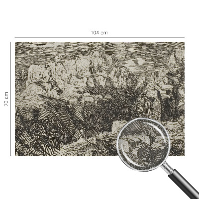 Otroška fototapeta z motivom gorske pokrajine